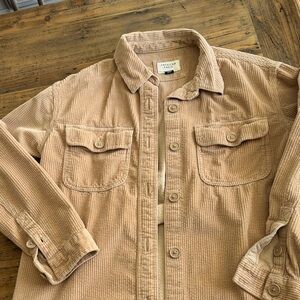 American Eagle Outfitters Tan Corduroy Shirt
